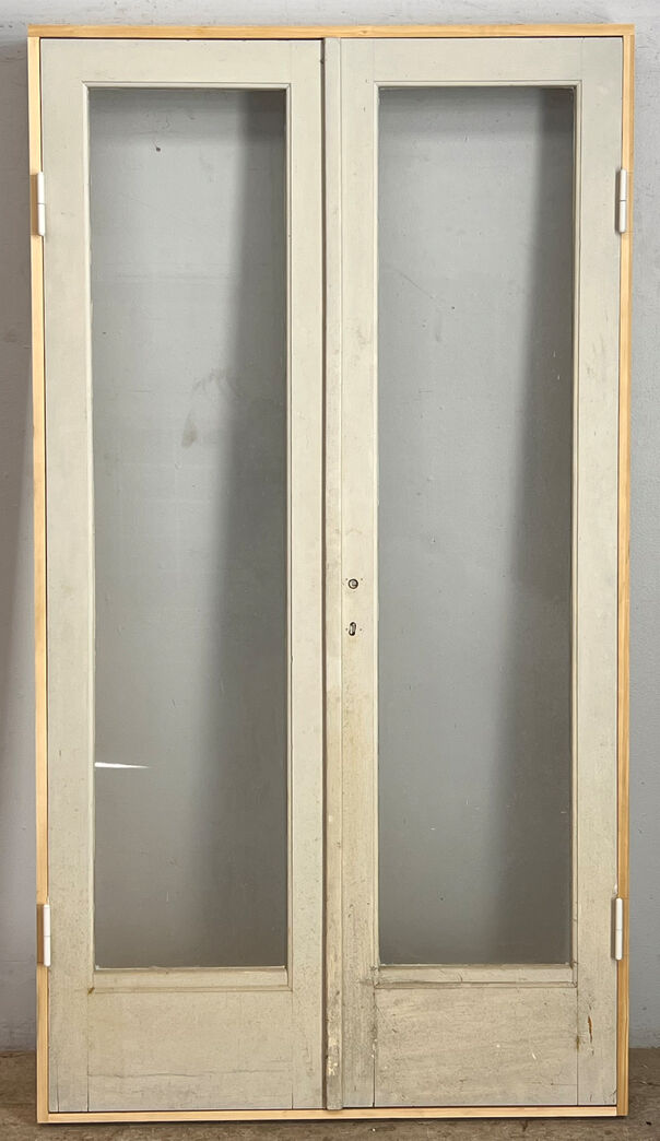 Dobbelt funkisdør med karm