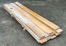 Brugt gulvbrædder i fyr, 6m2, 15,5 cm