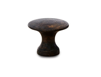 25 mm - Antik messingknap