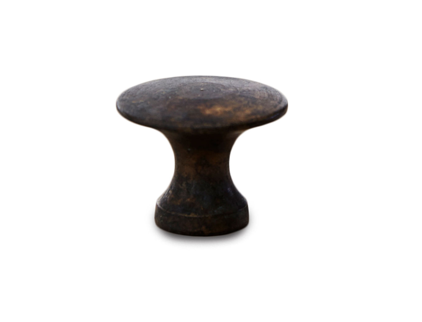 25 mm - Antik messingknap