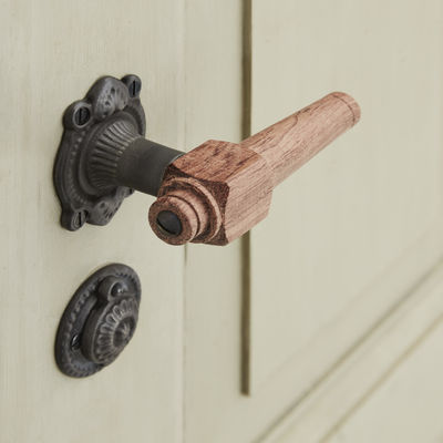 Trægreb til ny dør -spidsgreb i bubinga