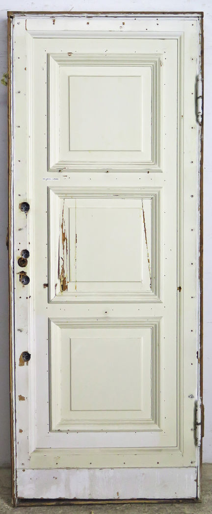 Fyldningsdør med karm (med skade)