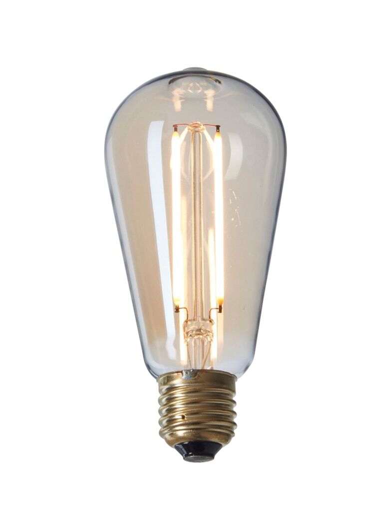 Pære - LED 2W Drop Deluxe Gyldent Glas Ø64