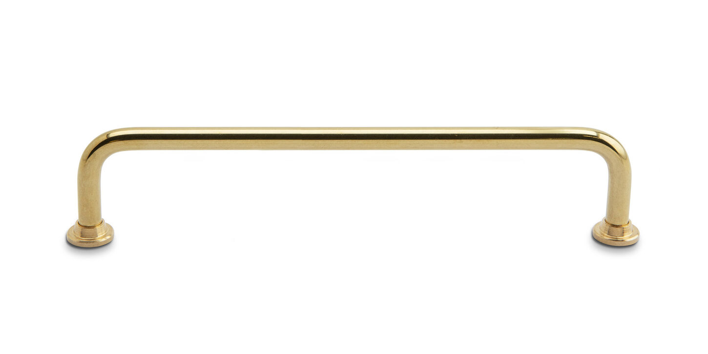 Klassisk bøjlegreb 128mm - messing