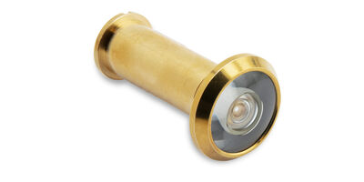 Dørspion i poleret messing - Dørtykkelse: 39-73 mm