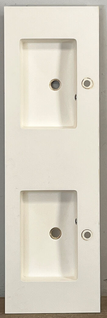 Corianplade med to vaske