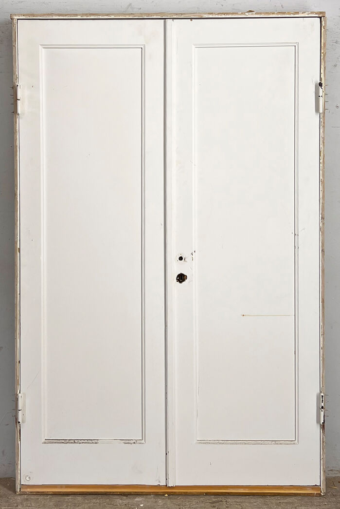 Dobbelt funkisdør med karm