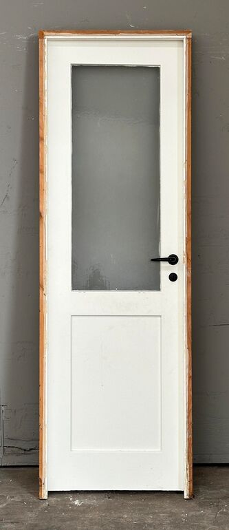 Badeværelsesdør med glas 68 cm