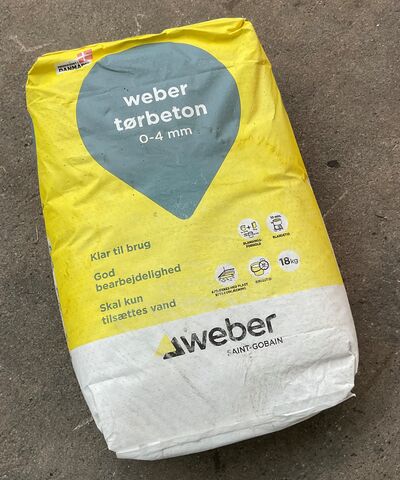 Weber tørbeton 0-4 mm - 18 kg
