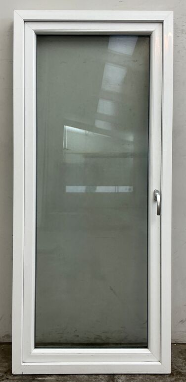 Terrassedør i plast med fuldt glasparti hh.