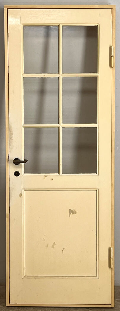 Fyldningsdør med glas og karm