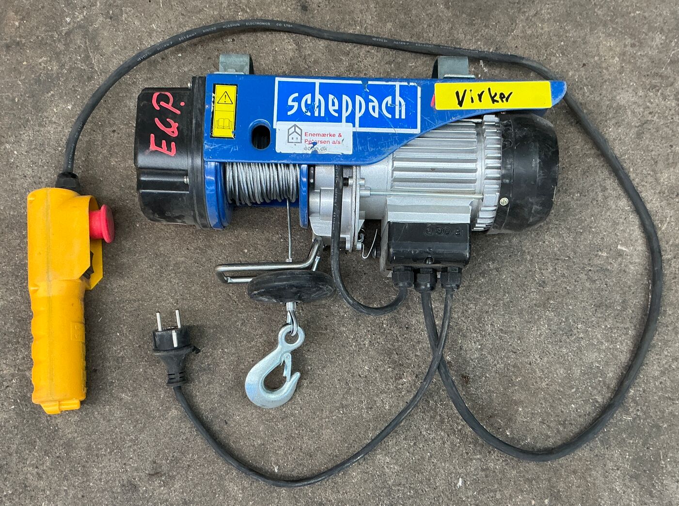 Scheppach HRS250 Elektrisk talje