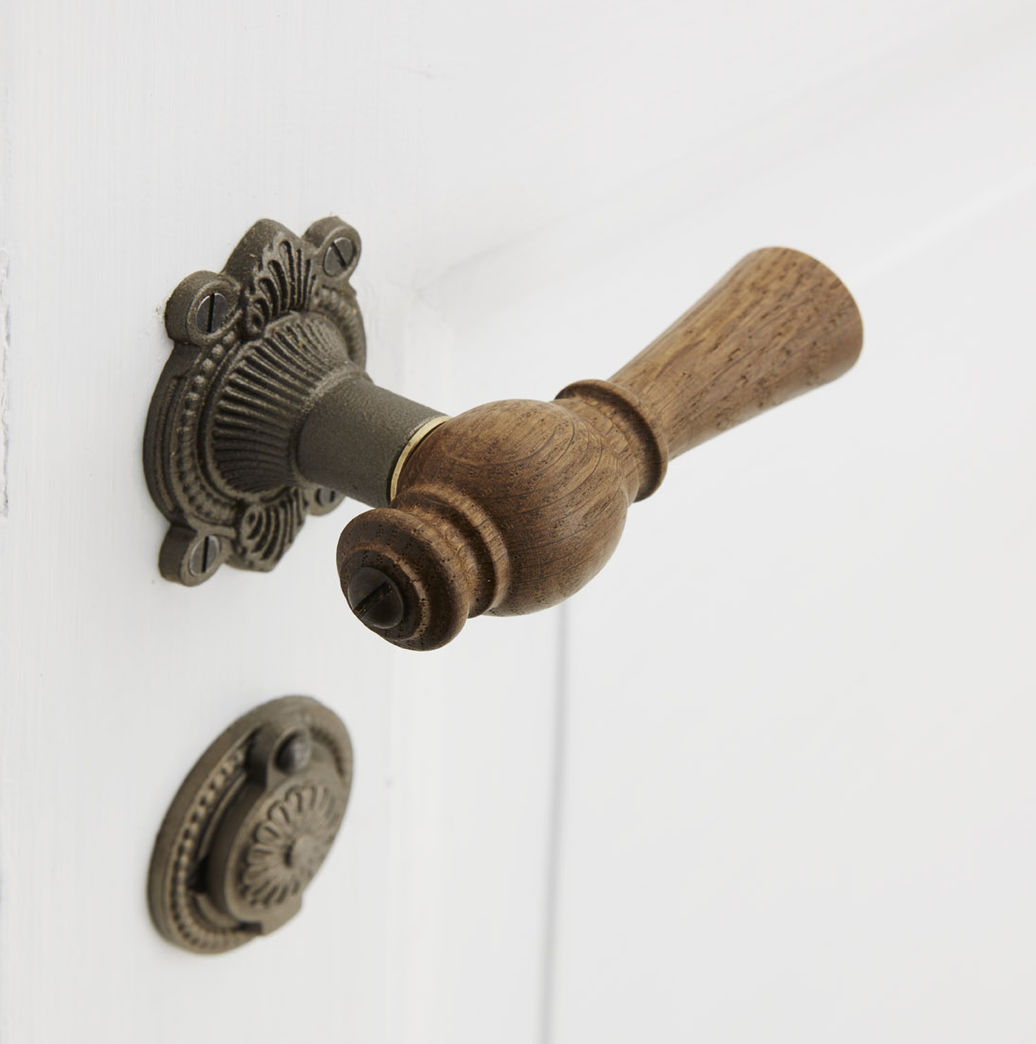 Trægreb til gammel dør - Knebelgreb (smal udgave) i eg