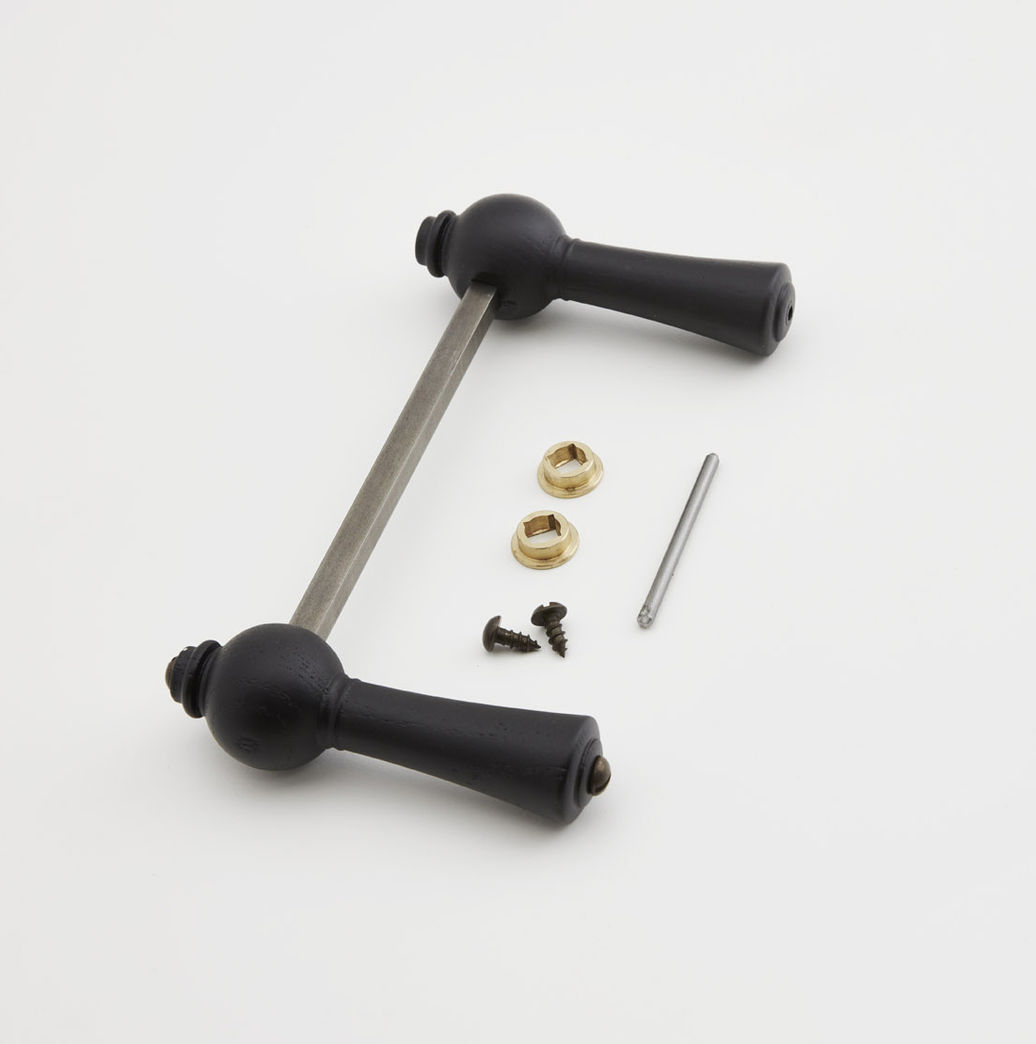 Knebelgreb - sortmalet ask