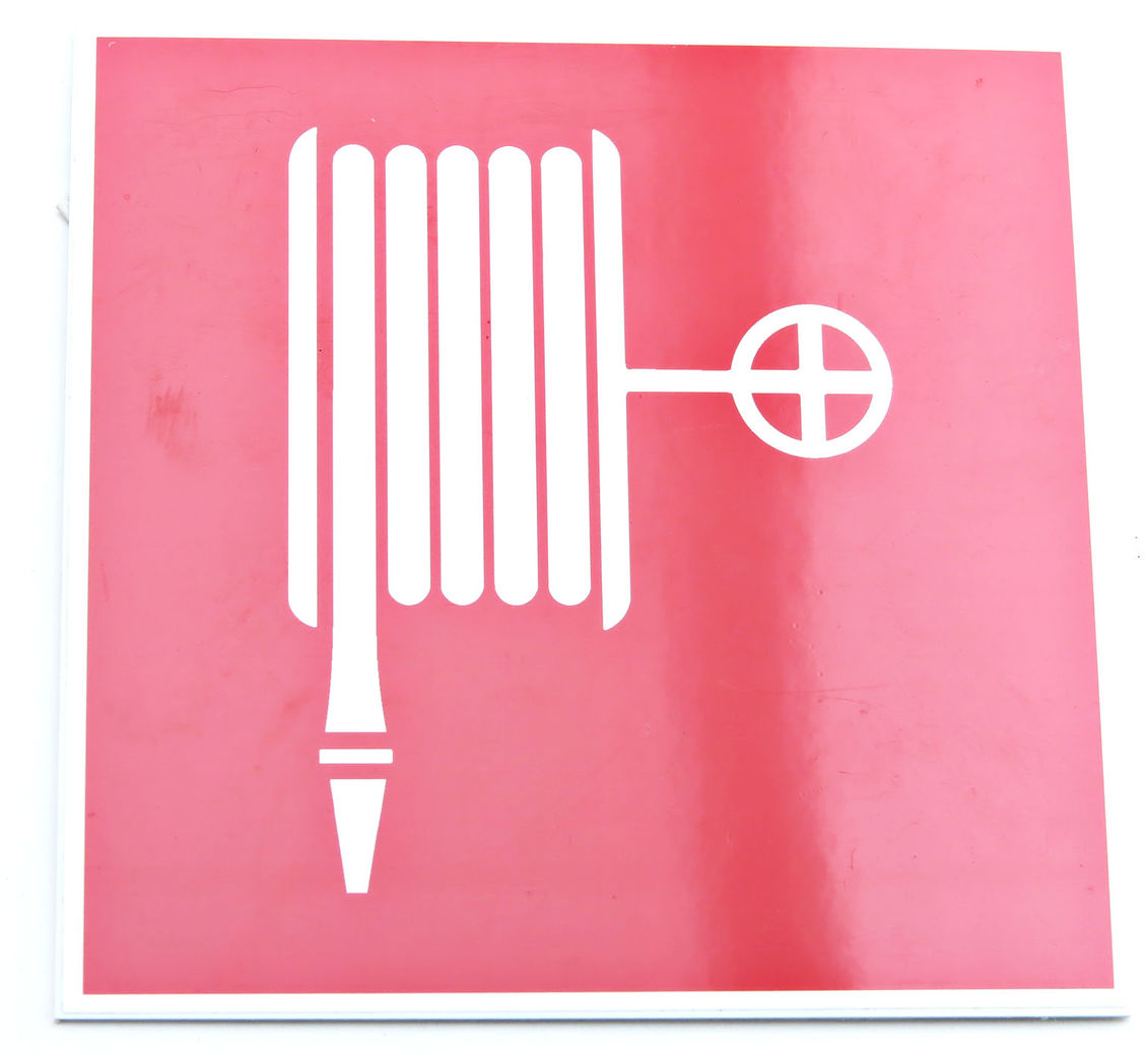 Skilt for brandslange