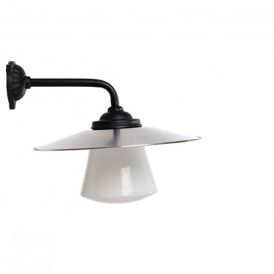 Stationlampe - ubehandlet aluminium (kort model)