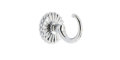 Krog 28mm med roset - krom