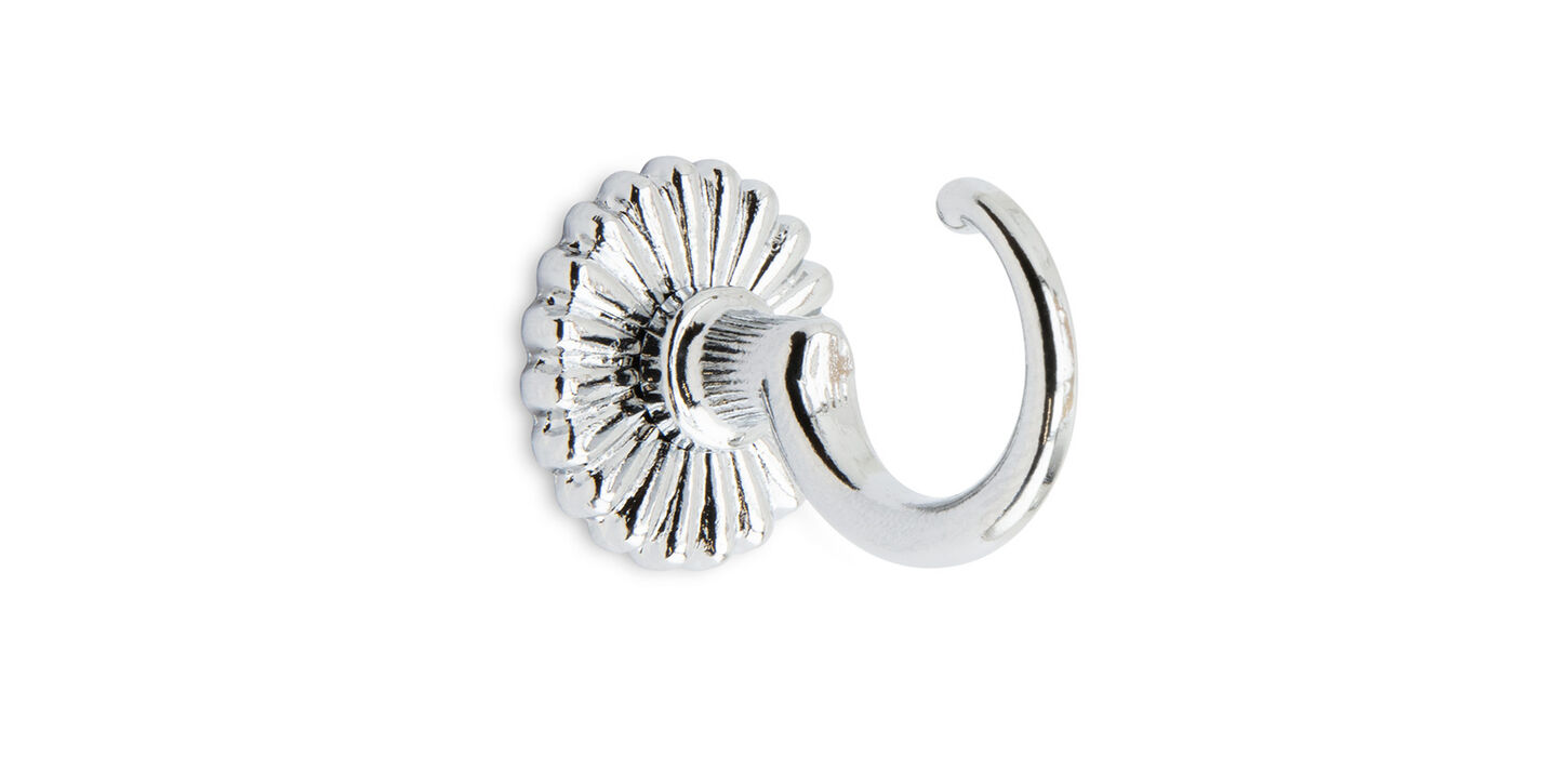 Krog 28mm med roset - krom