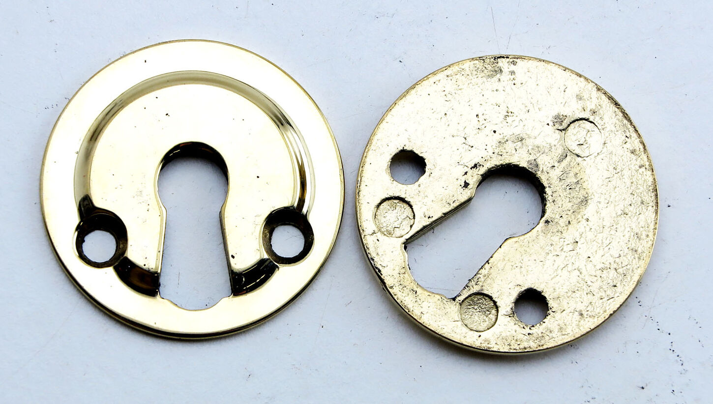 Nøgleskilte i messing - restvare