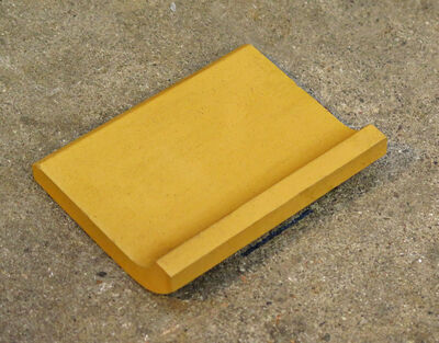 Hasle klinke, gul opkant/hulkehl