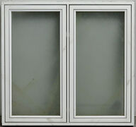 Termovindue med satineret glas
