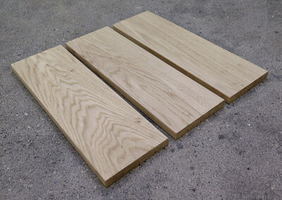 Egetræs terrassebrædder - 21x145x445mm Egetræs terrassebrædder - 21x145x445mm
