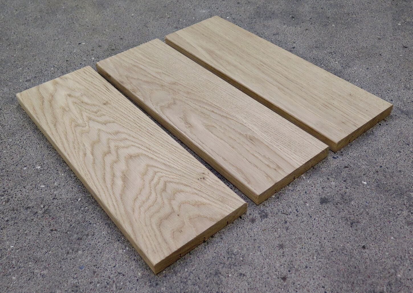 Egetræs terrassebrædder - 21x145x445mm