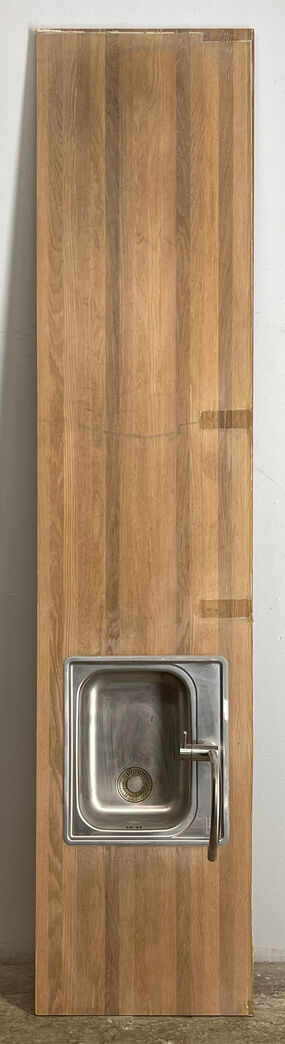 Køkkenbordsplade med vask - 298 cm