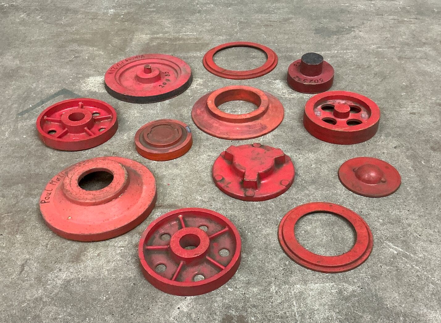 12 stk. støbeform fra Holbæk Jernstøberi