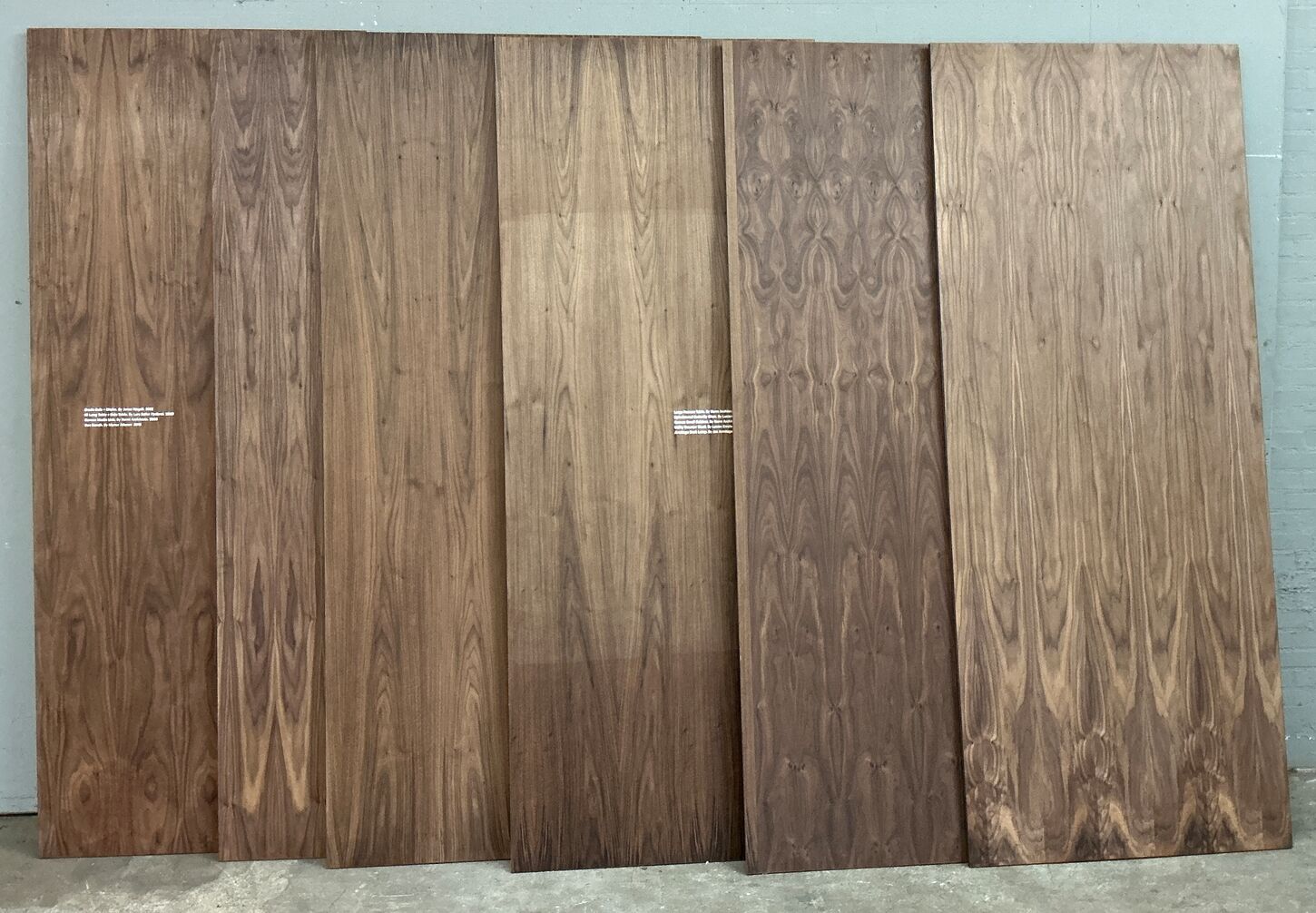 6 stk Fineret valnød plade