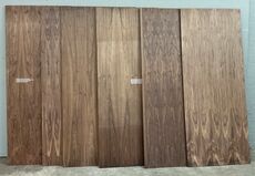 6 stk Fineret valnød plade