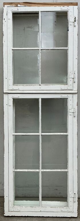 Højt sprossevindue m/forsatsvindue og skade