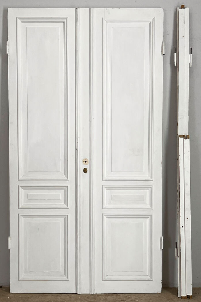 Dobbelt fløjdør med karm