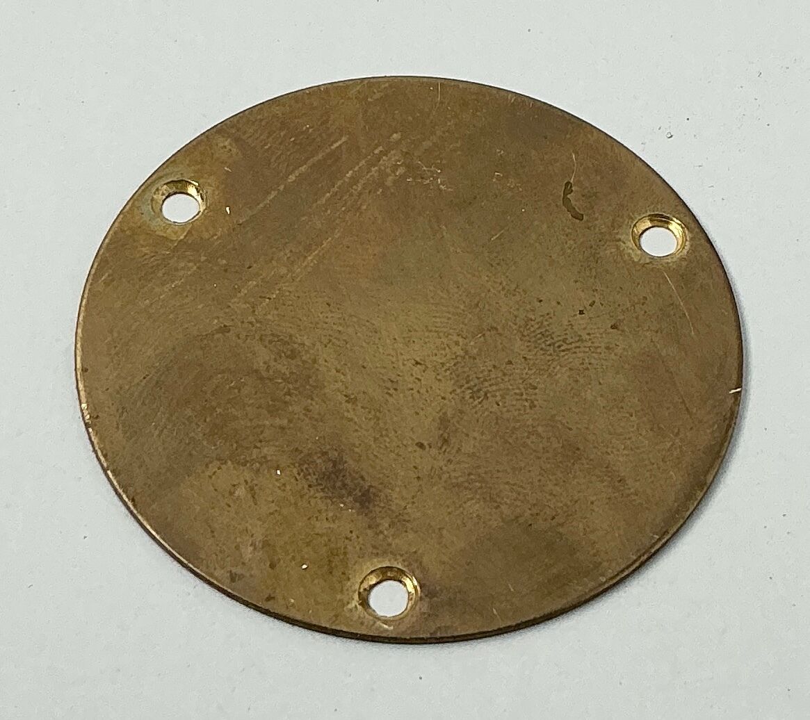 Messing blinddæksel til gamle døre