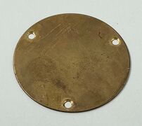 Messing blinddæksel til gamle døre