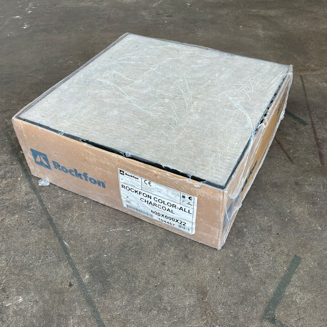 Rockfon Color-all Charcoal akustikloftplader 600 x 600 x 22 mm - 10 plader