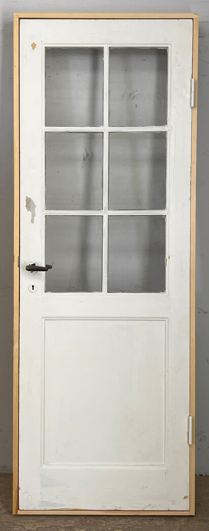 Fyldningsdør med glas og karm