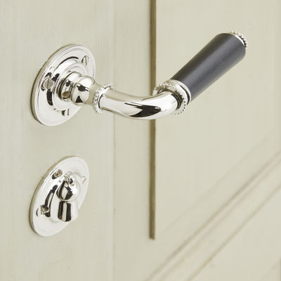 Art deco dørgreb - forniklet messing