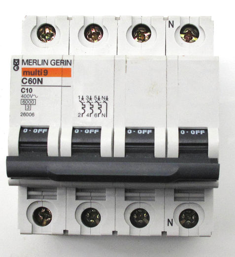 Merlin Automatsikring 3P+N 10A Merlin Automatsikring 3P+N 10A
