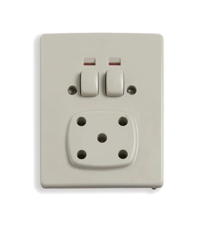 NES Dobbelt stikkontakt 1959