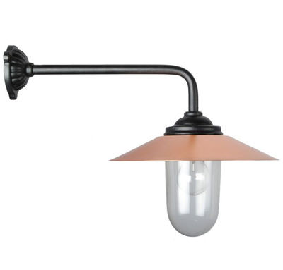 Staldlygte - kobber skærm (lang model)