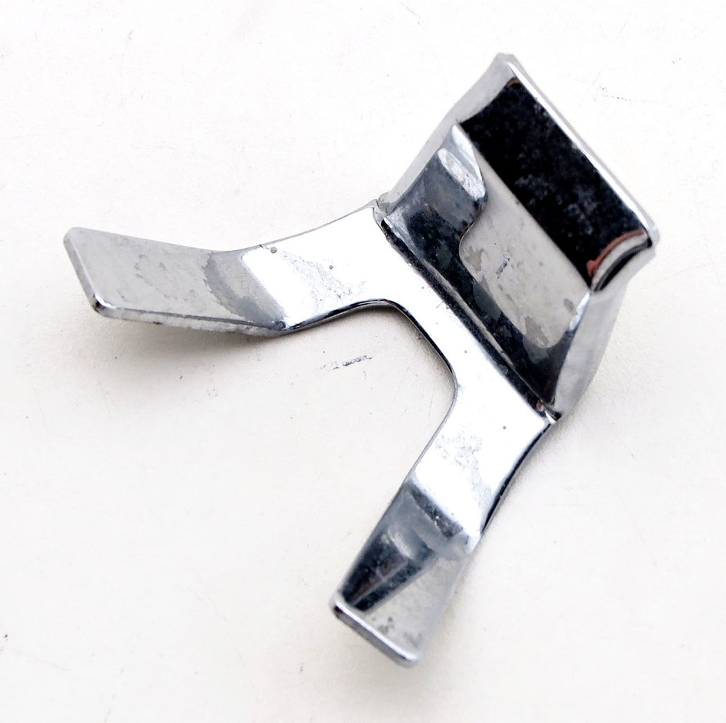 Dobbeltknage i forkromet messing