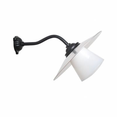 Stationlampe - ubehandlet aluminium (45 grader lysvinkel)