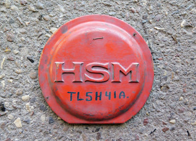 Støbeklichè fra Holbæk Jernstøberi, Maskin dæksel Ø 17 cm