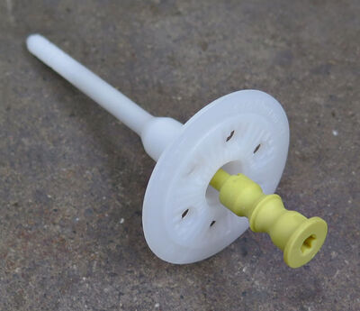 Isoleringsholder Gul 115 mm - 100 stk