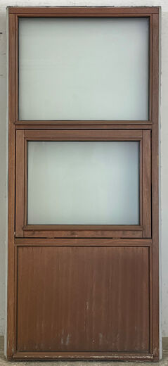 Termovindue med matteret glas
