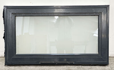 Træ alu vindue fra Velfac med matteret glas