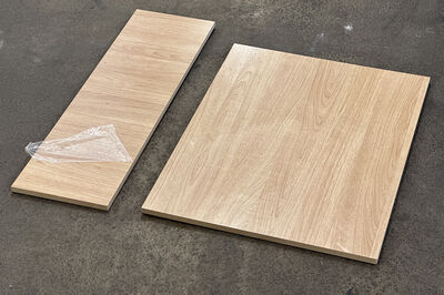 Samlet parti egetræs laminat 18 mm MDF