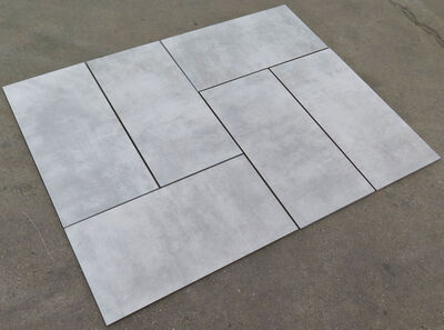 Væg/gulv fliser lysegrå 305x609 mm, sæt á 1,48m2