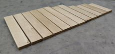 Egetræs terrassebrædder - 45x160mm 12 stk